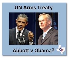 Arms Control Treaty Could Put Greg Abbott back in court vs Obama