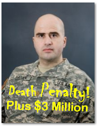 Hasan gets Death plus $3 Million