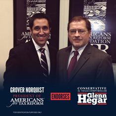 Glenn Hegar endorsed by Grover Norquist