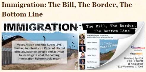 Immigration: The Bill, The Border, The Bottom LIne