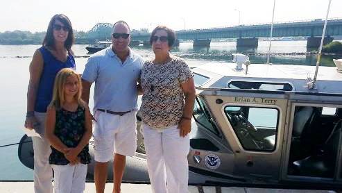 Brian Terry's Family at Boat Dedication