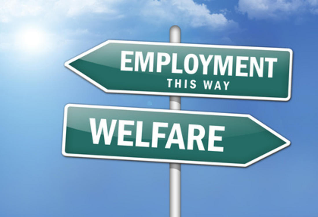 Welfare-Employment sign